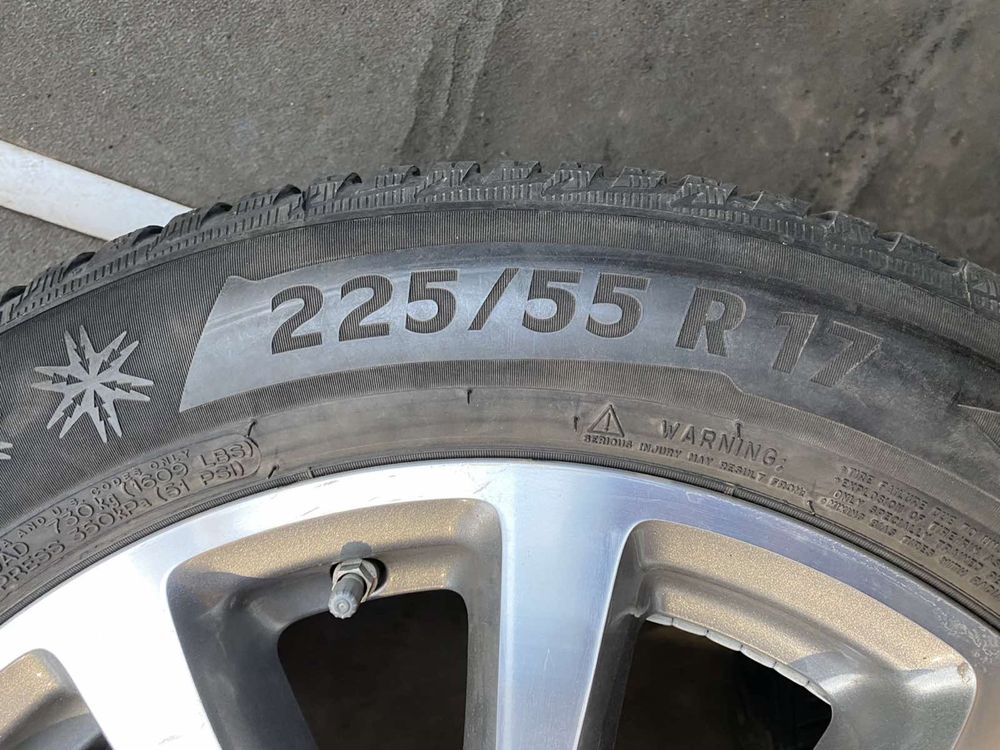 Оригінальні диски 5х112 R17 Mercedes + 225/55 17 Michelin