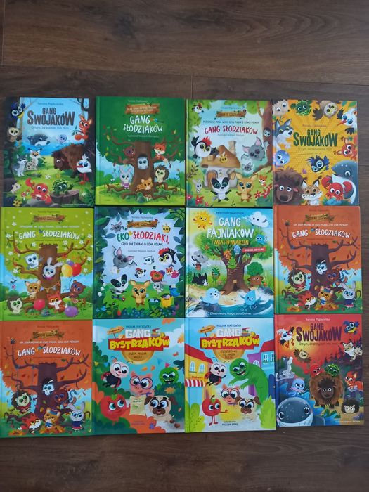 Gang biedroniaków, słodziaków itd 12 ksìążeczek biedronka