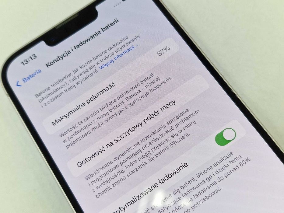 Iphone 14 Plus 128GB/ A2886/ Purple/ BAT 87%/ Grade A- + ładowarka