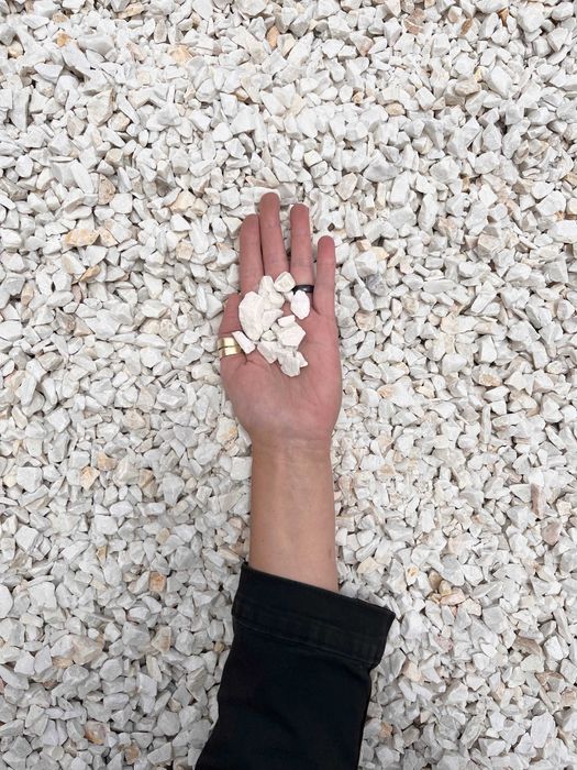 BIAŁY KAMIEŃ, biała marianna ,grys,kamień ogrodowy 8-16 mm