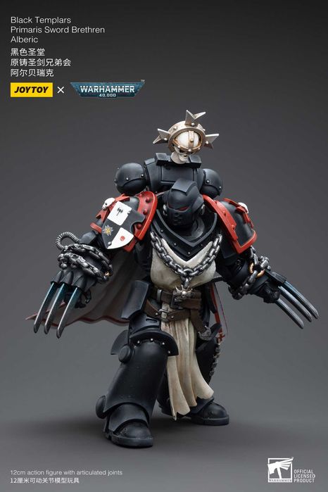Коллекционная фигурка Joytoy Warhammer Black Templar Brother Alberic