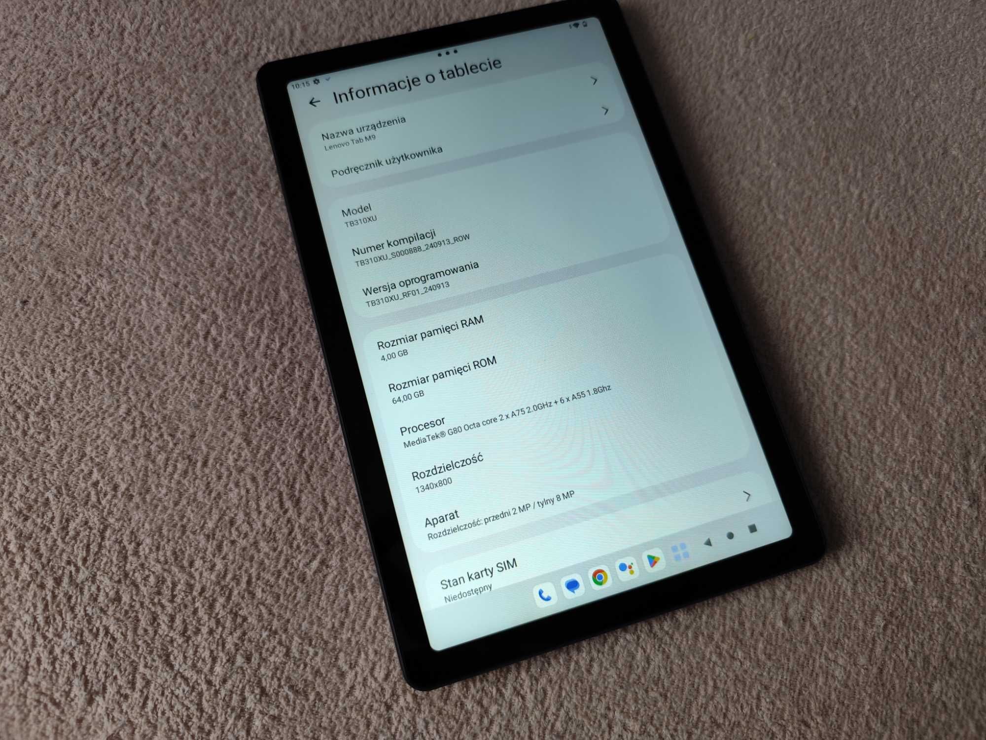 NOWY Lenovo Tab M9 TB310XU LTE 9.0 4/64+ nawigacja gps / NAVI Białczak