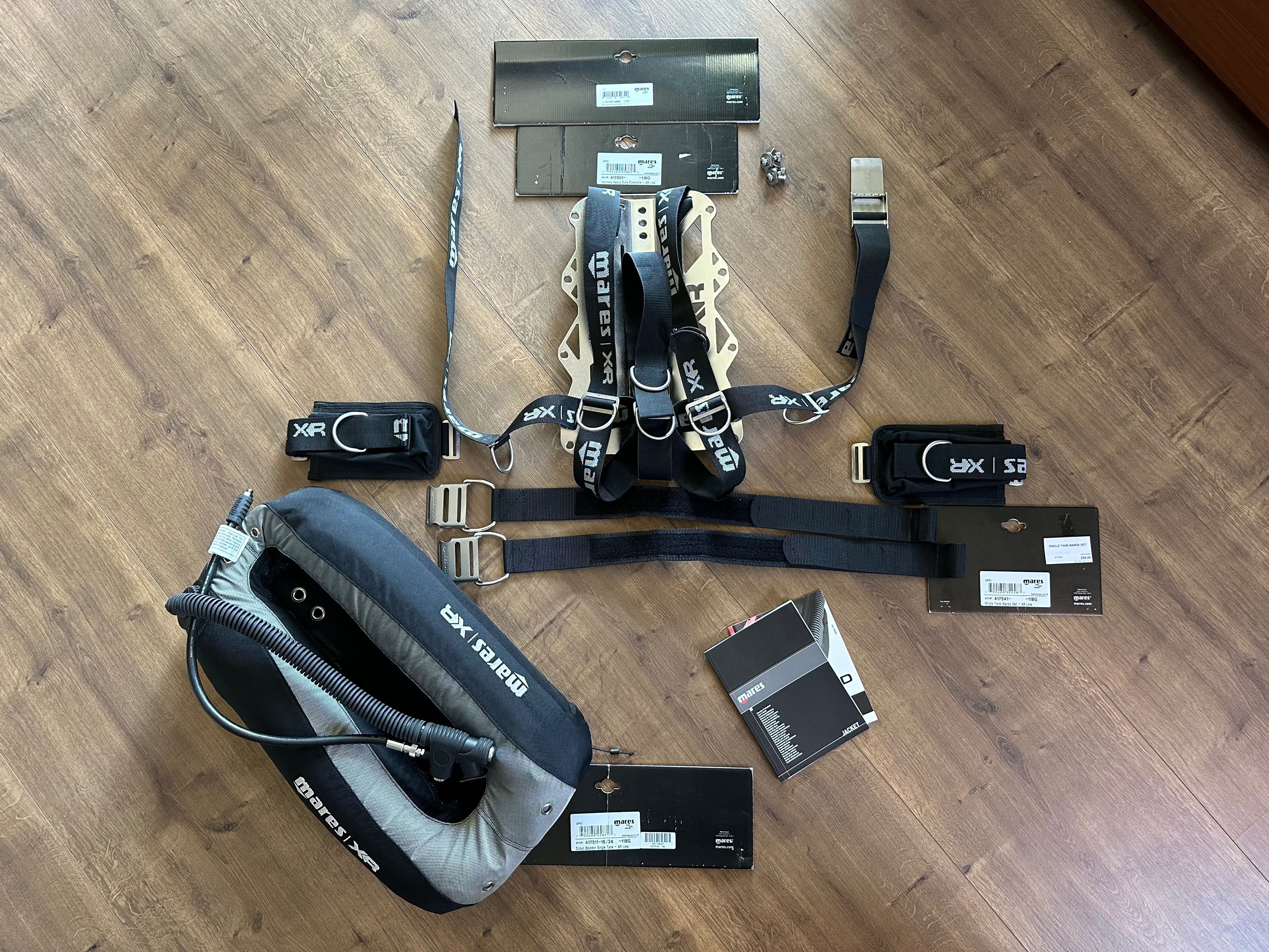 Mares XR jacket, skrzydło, uprząż, płyta 6mm, kieszenie, jak nowe
