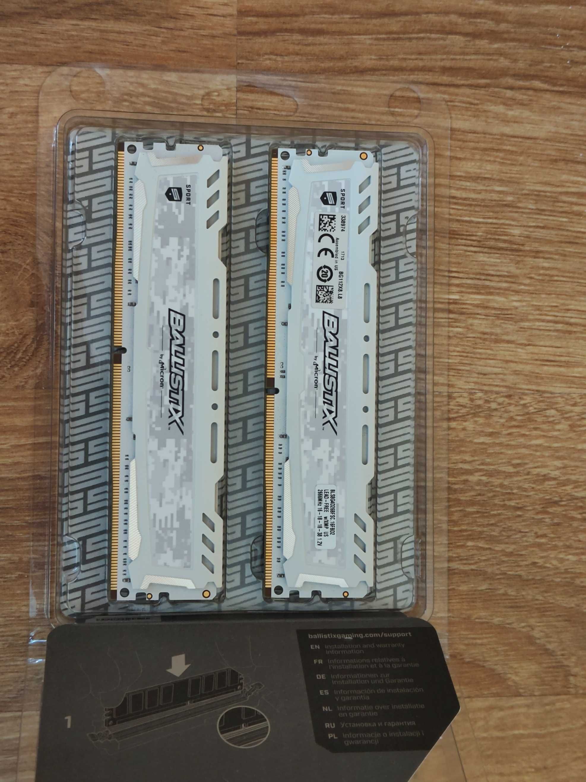 Pamięć RAM Crucial Ballistix 2x8GB DDR4 2666MHz