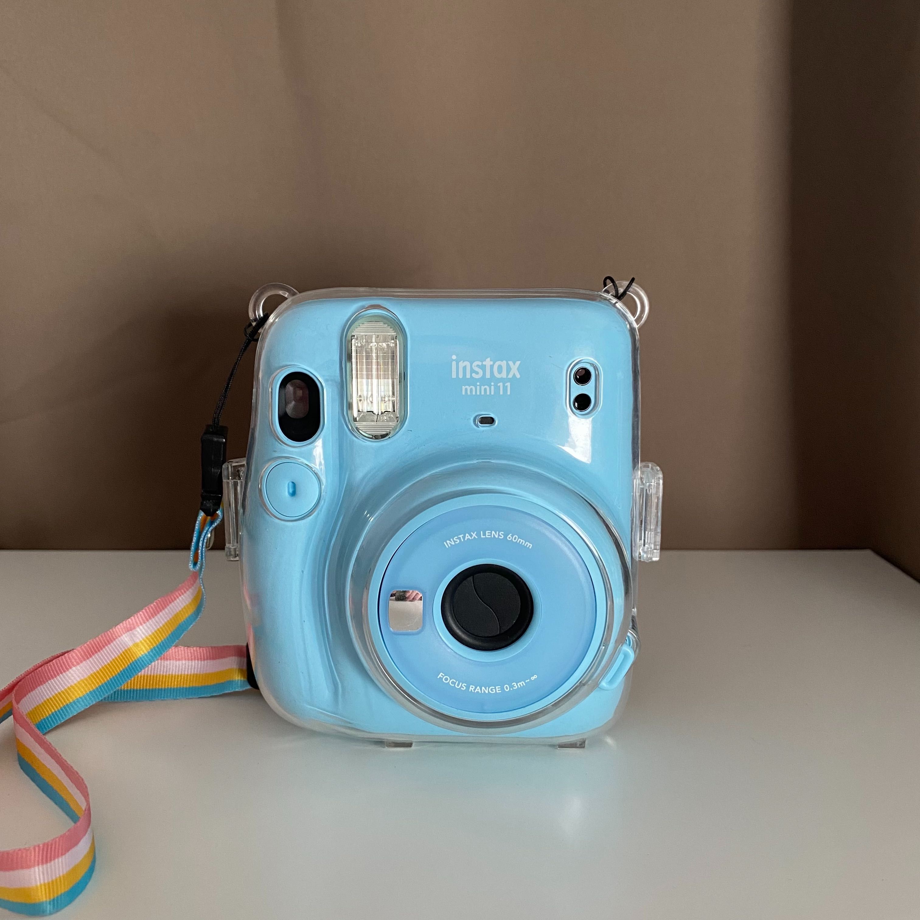 Aparat natychmiastowy FUJIFILM Instax mini 11 sky blue + 2 etui