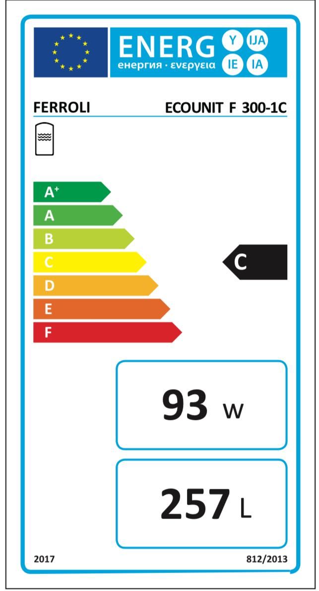 FERROLI BioPellet Pro 12 kW piec na pelet + FERROLI ECOUNIT F 300 - 1C