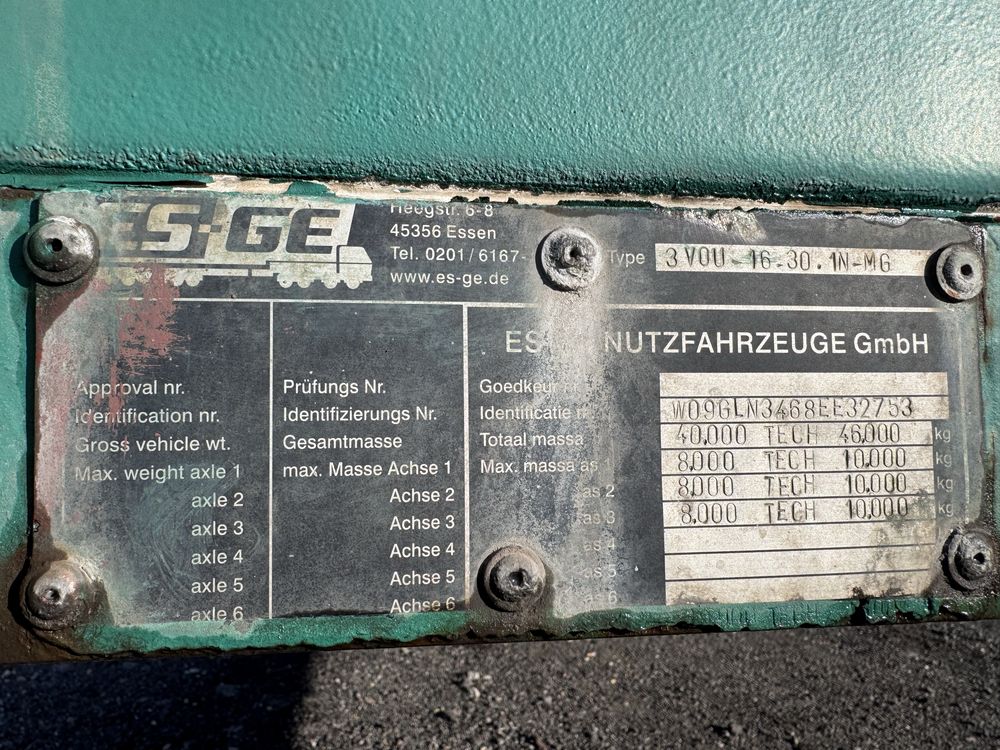 Naczepa telemega low deck rozciagana ES-GE