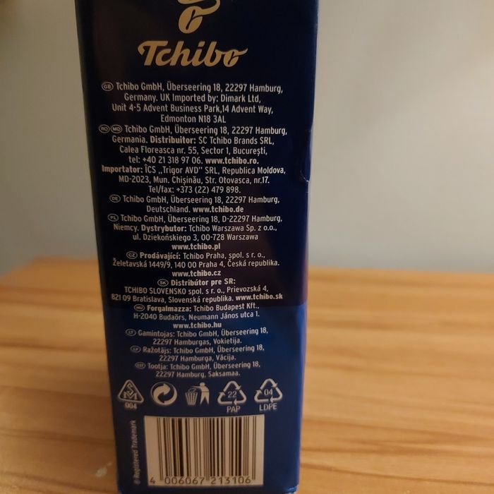 Exclusive Kawa Tchibo Orginal Mielona 500 gram