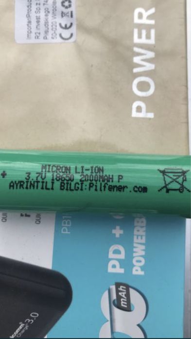 Аккумулятор 18650 на 2000 с защитой