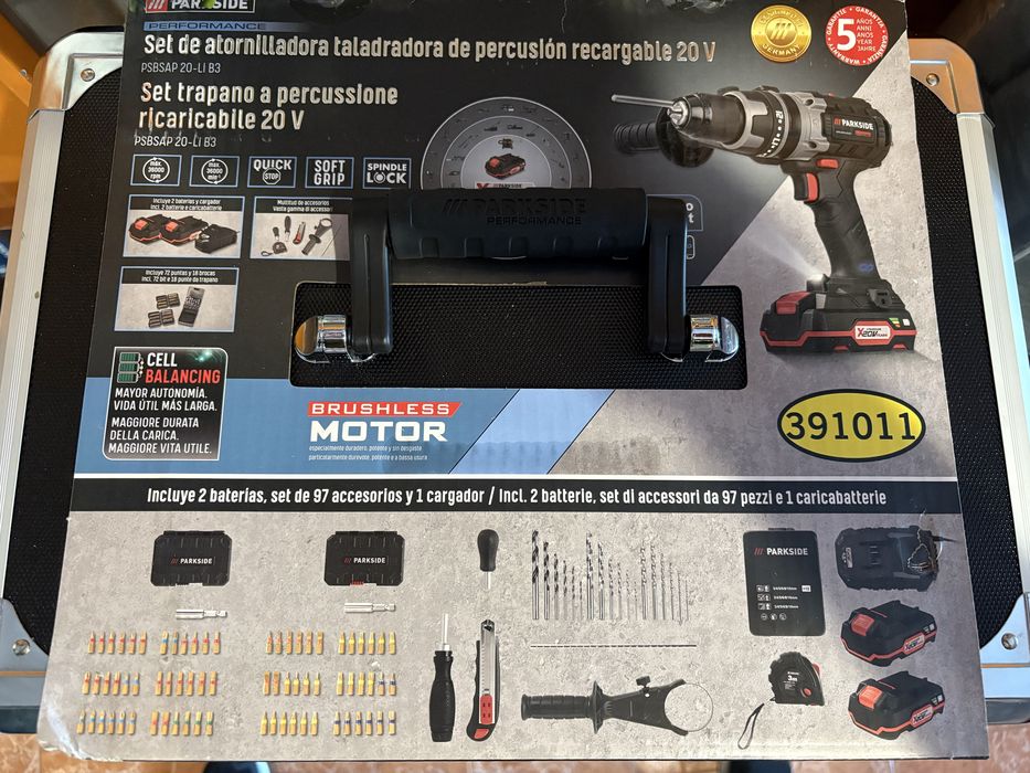 Pack Aparafusadora com Martelo Performance Parkside