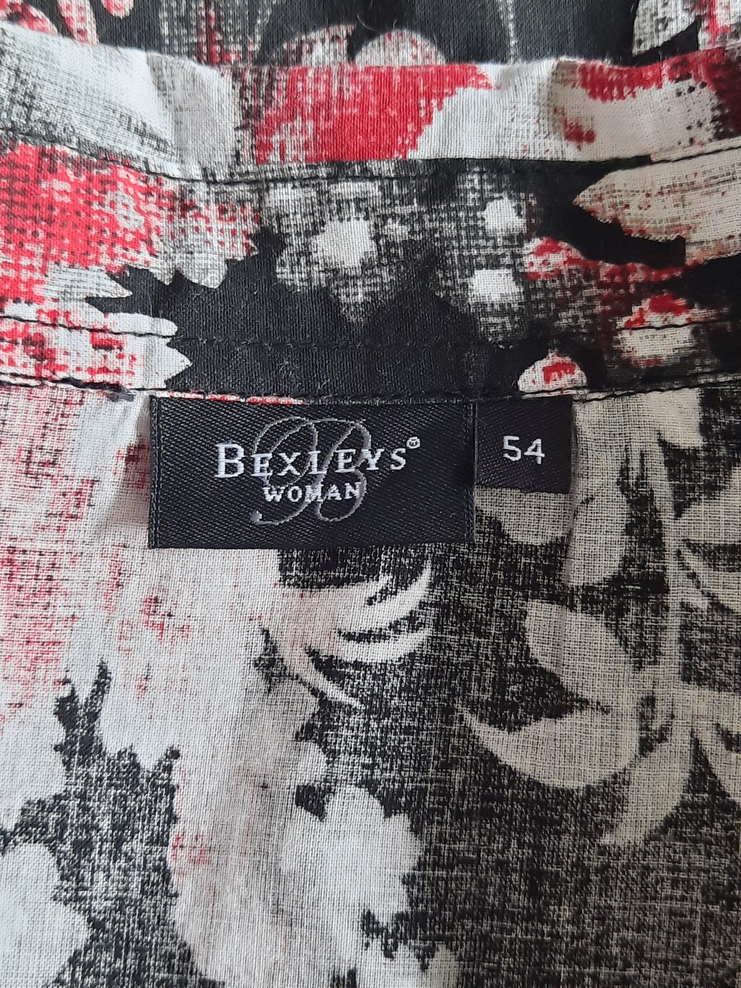 Bluzka w kwiaty bawełna Bexleys roz. 54, XXXL