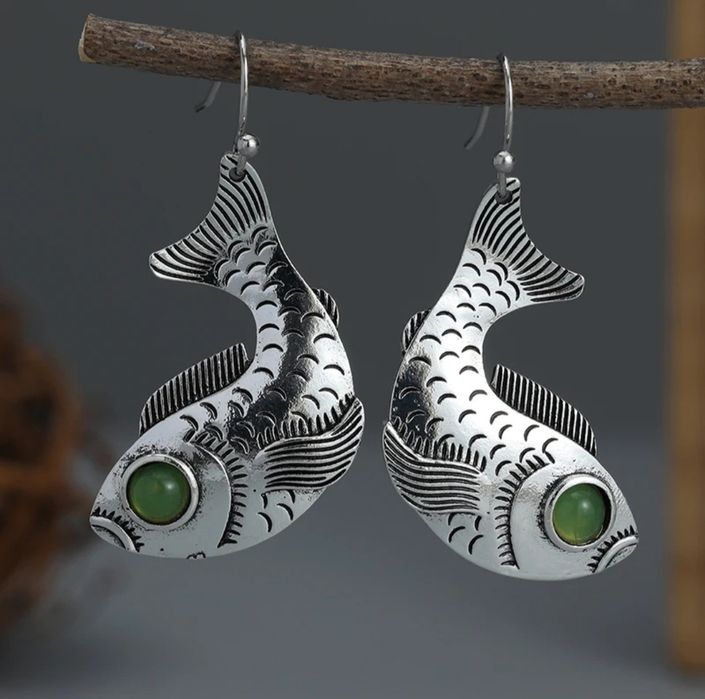 Серги Сережки рибка