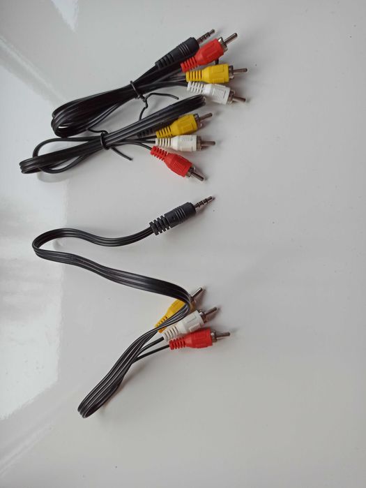 Кабель аудіо тюльпан 2RCA на 3,5 Jack аукс БЕЗКОШТОВНА олх доставка