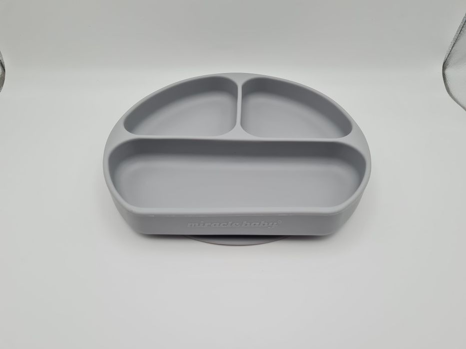 Silikonowy talerzyk dla dzieci Miracle Baby 3 przegródki