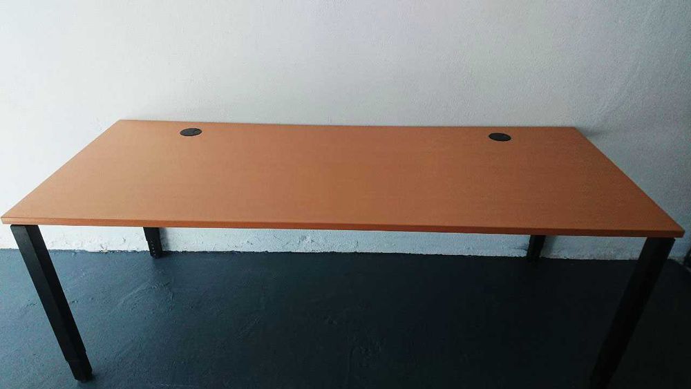 Nowoczesny podwójny stół biurowy 200x80cm - solidne wykonanie