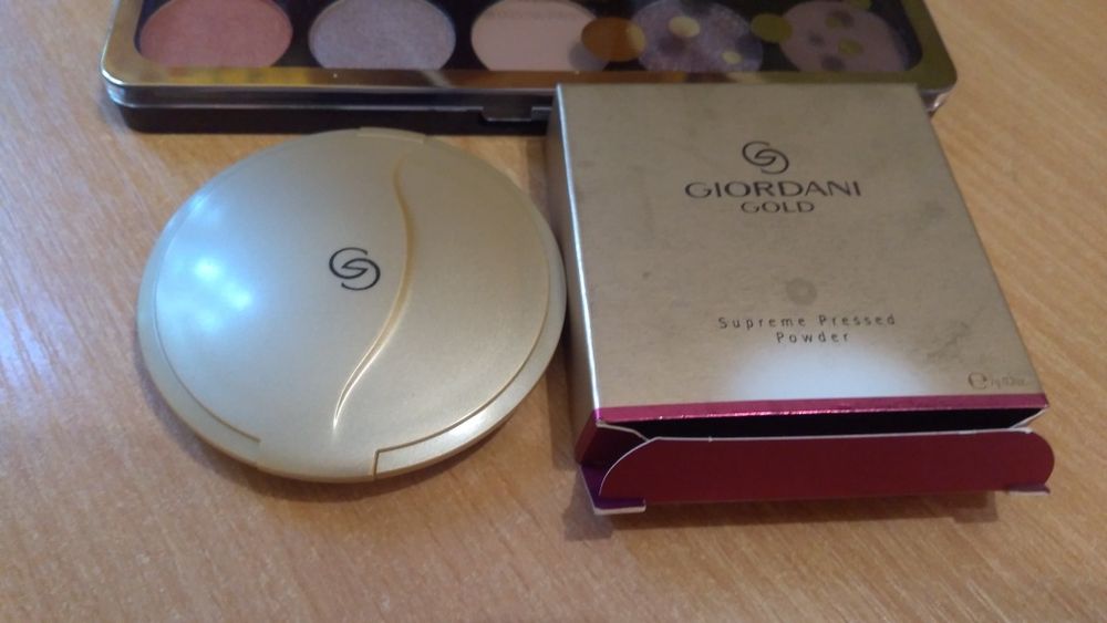 Палитра теней и пудра