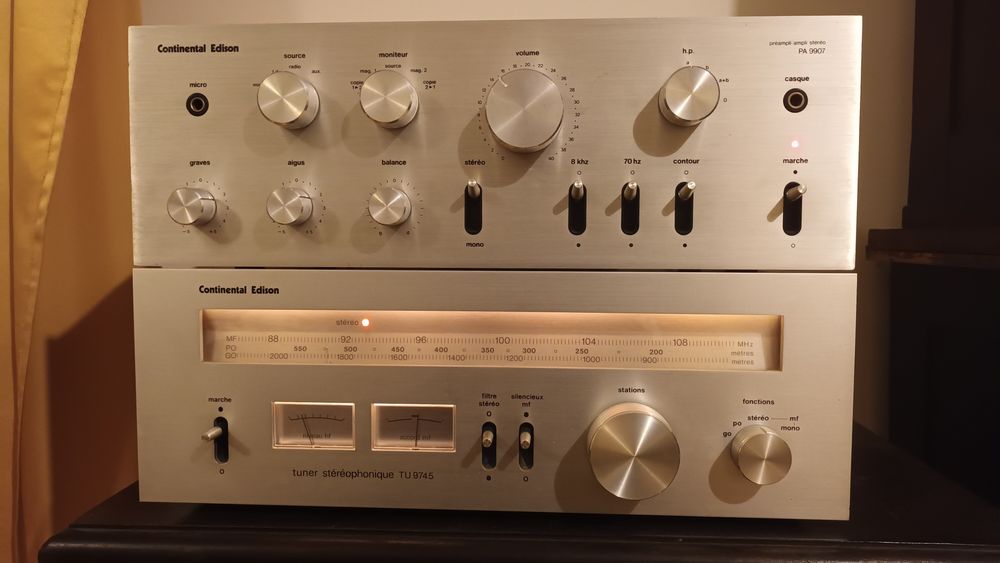 Wzmacniacz Continental Edison PA 9907 + tuner TU 9745 UNITRA