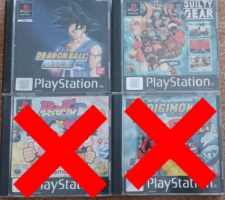 Jogos Playstation 1/PS1 (Dragon Ball/Guilty Gear)