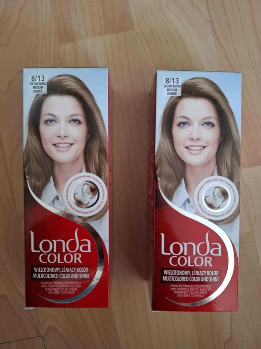 NOWE! Londacolor 8/13 średni blond  -  farba do włosów  -   2 sztuki