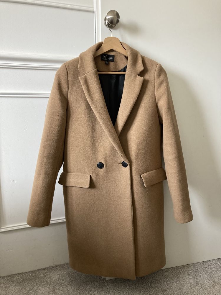 Płaszcz ZARA TRF / Camel / Rozmiar 34 / XS