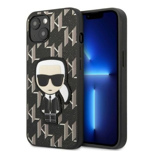 Etui Karl Lagerfeld Monogram Ikonik Patch dla iPhone 13 Mini 5,4"