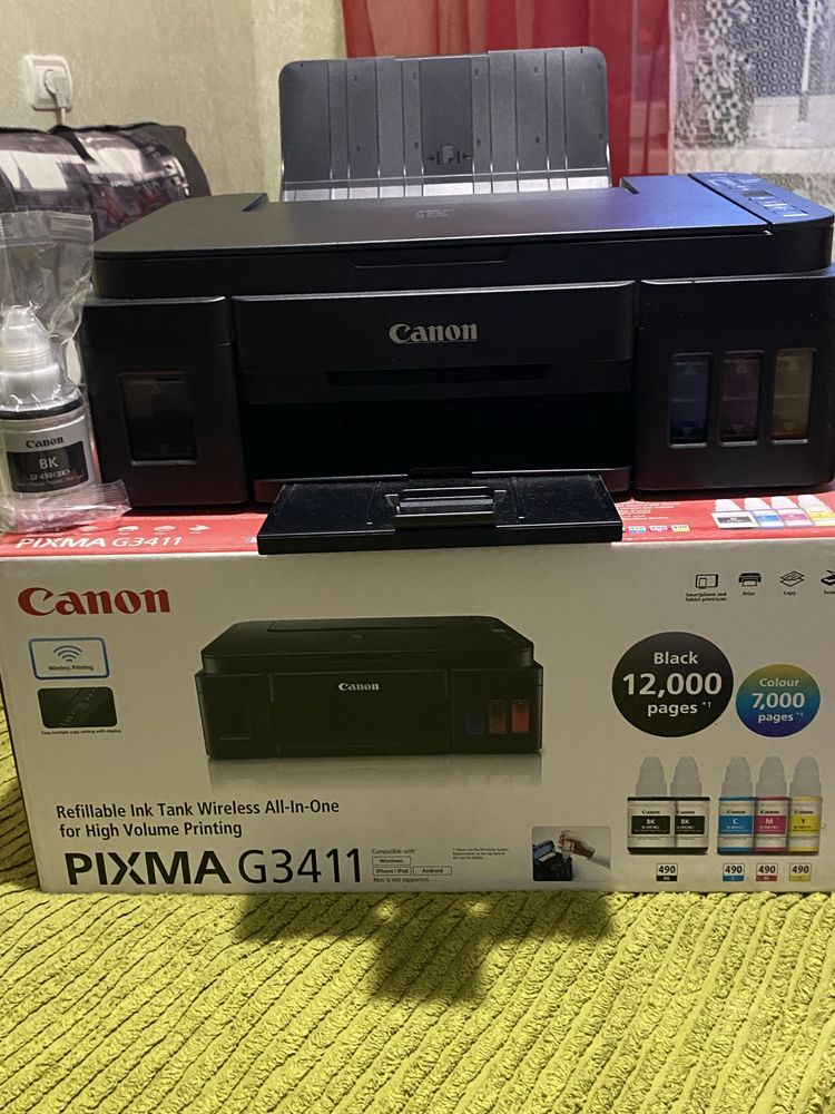 Принтер Canon  PIXMA G3411 с Wi-fi