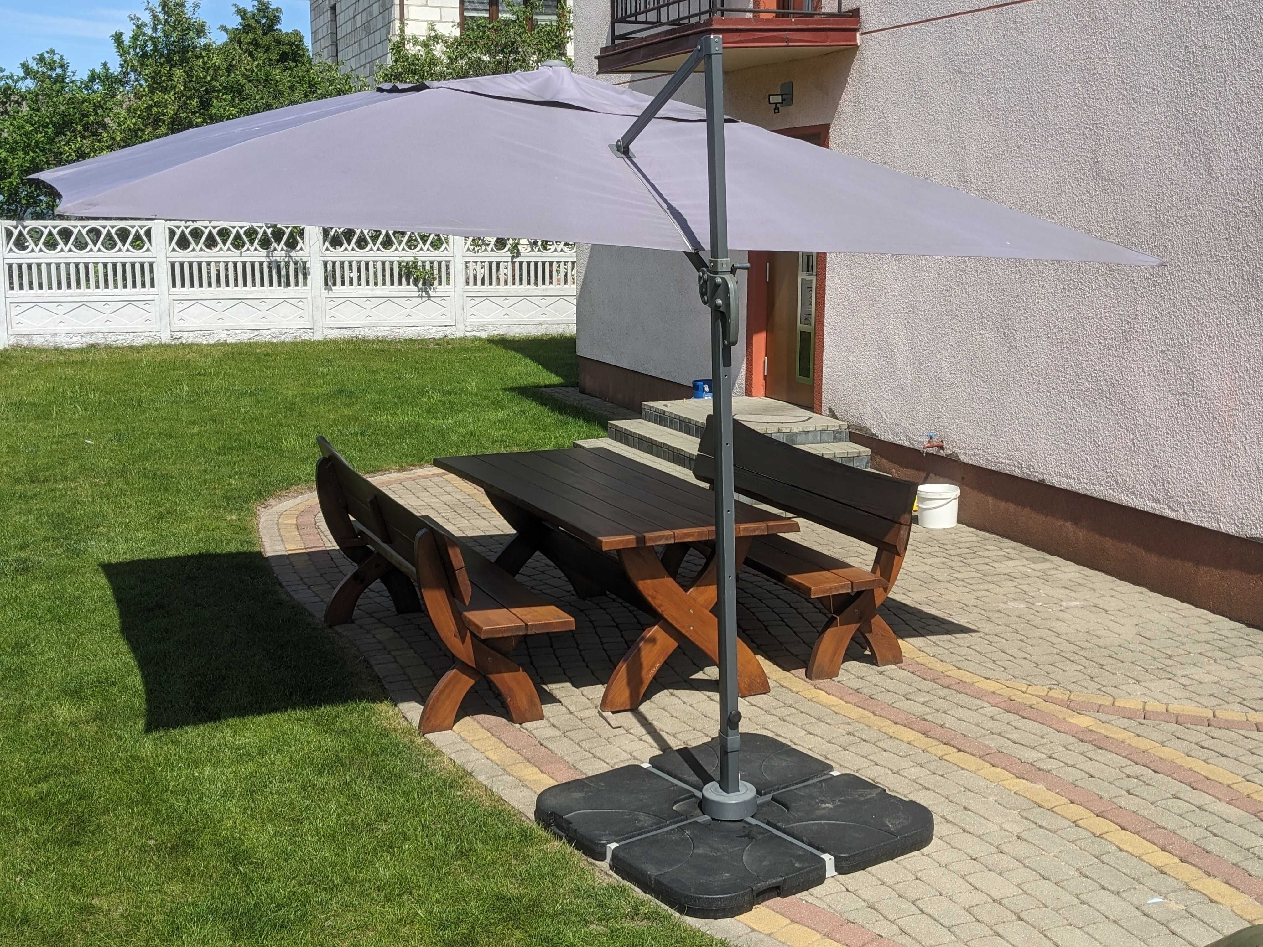 Parasol ogrodowy składany 3x4