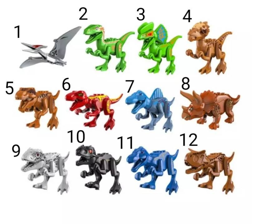 Nowe klocki figurka dinozaur Jurassic World kompatybilne z Lego