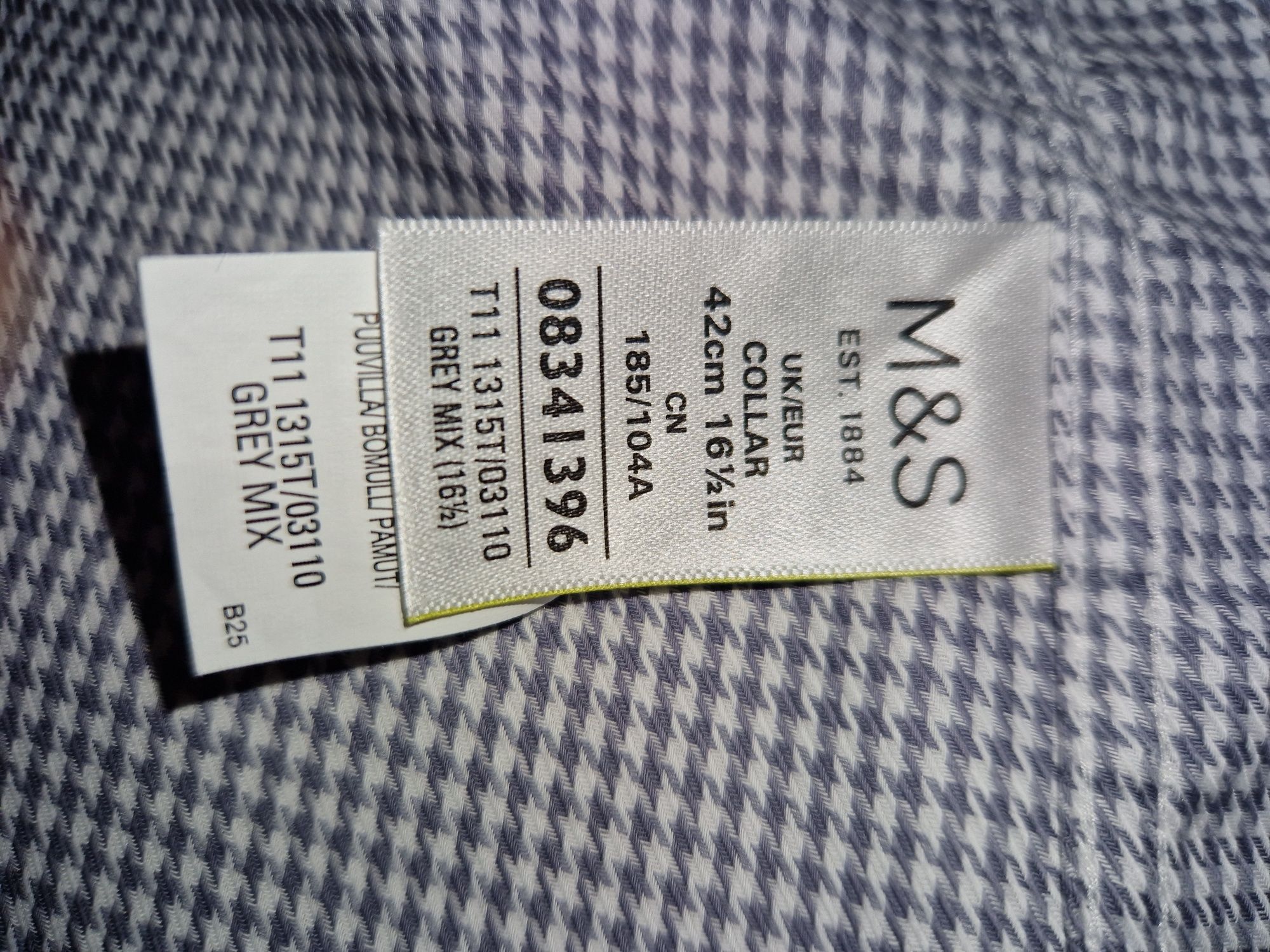 Koszula męska Marks & Spencer r.42 tailored fit