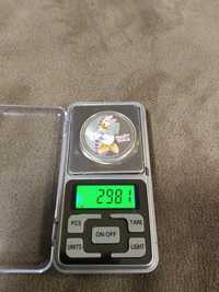 монета 2 доллара Новая Зеландия 2015 год серебрение Доси Дак
