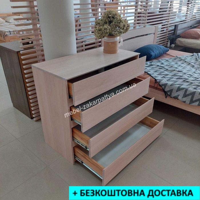 Кровать двуспальная бук. Купити ліжко деревяне . Доставка до будинку