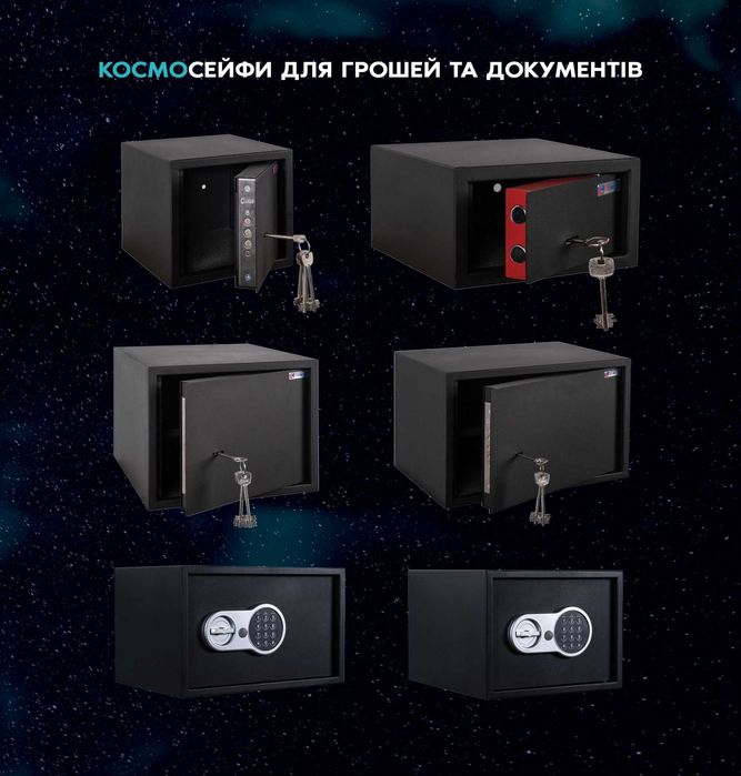 Сейфи для грошей та документів