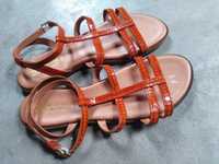 nowe skórzane sandały damskie rozmiar 43-44