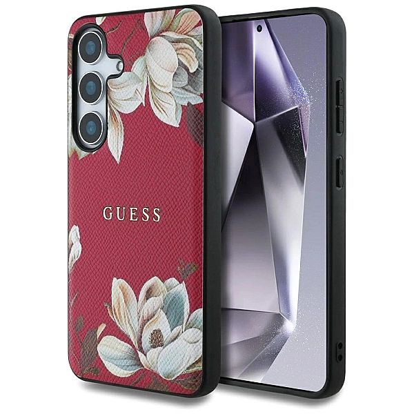 Etui Guess Grained Printed Flower Pattern MagSafe do Samsung Galaxy S2