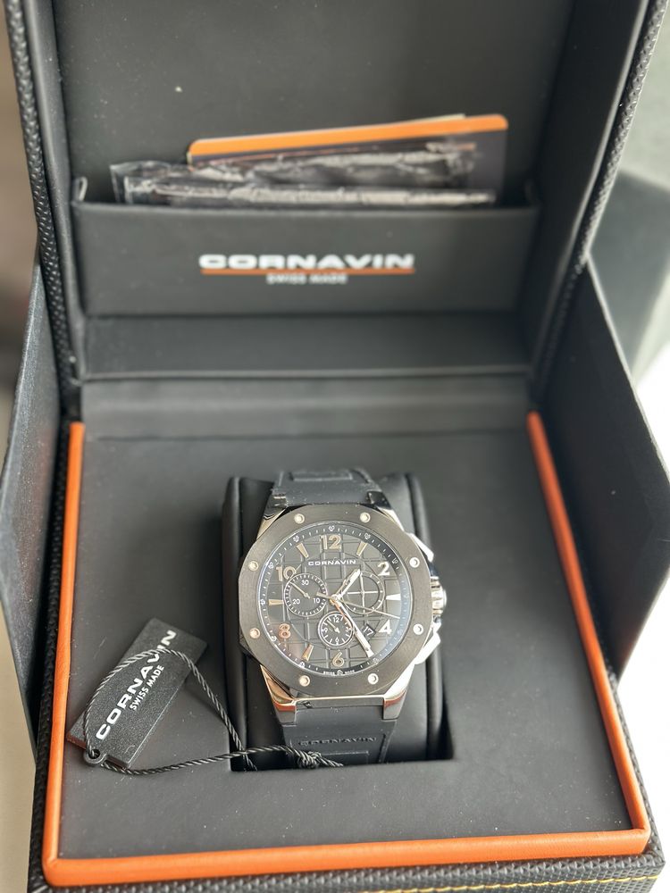 Чоловічий швейцарський годинник Cornavin Sport 44.5mm