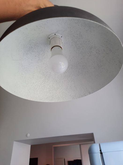 Lampa sufitowa szara 33cm