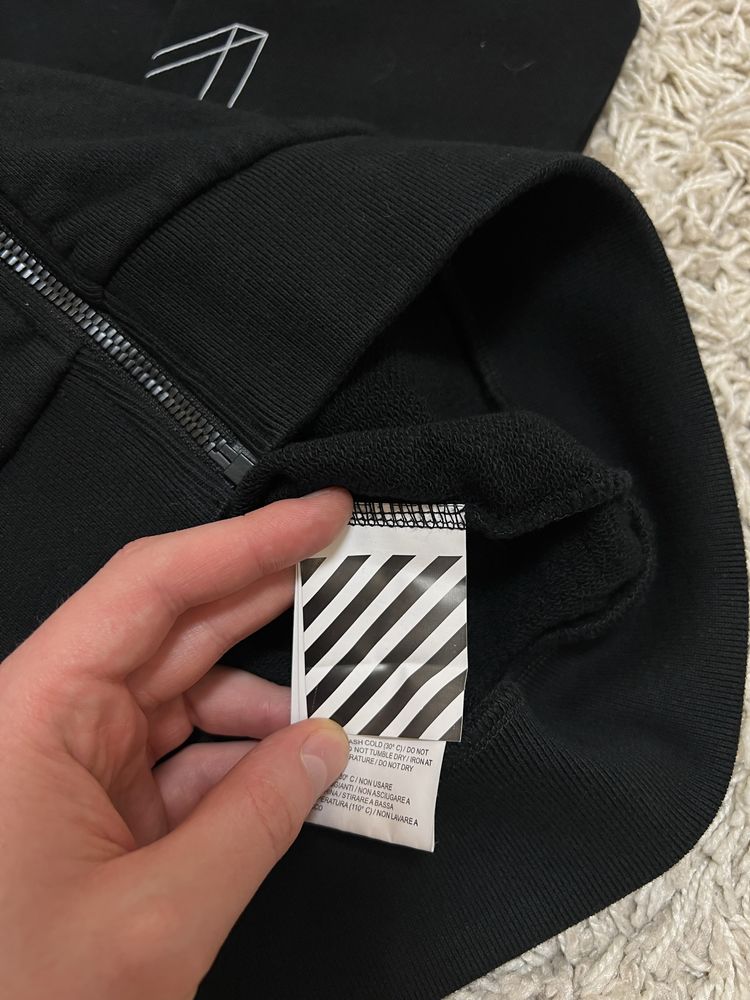 Off white зіп худі