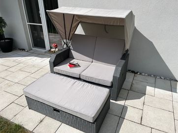 leżak CAPRI sofa pufa technorattan łóżko