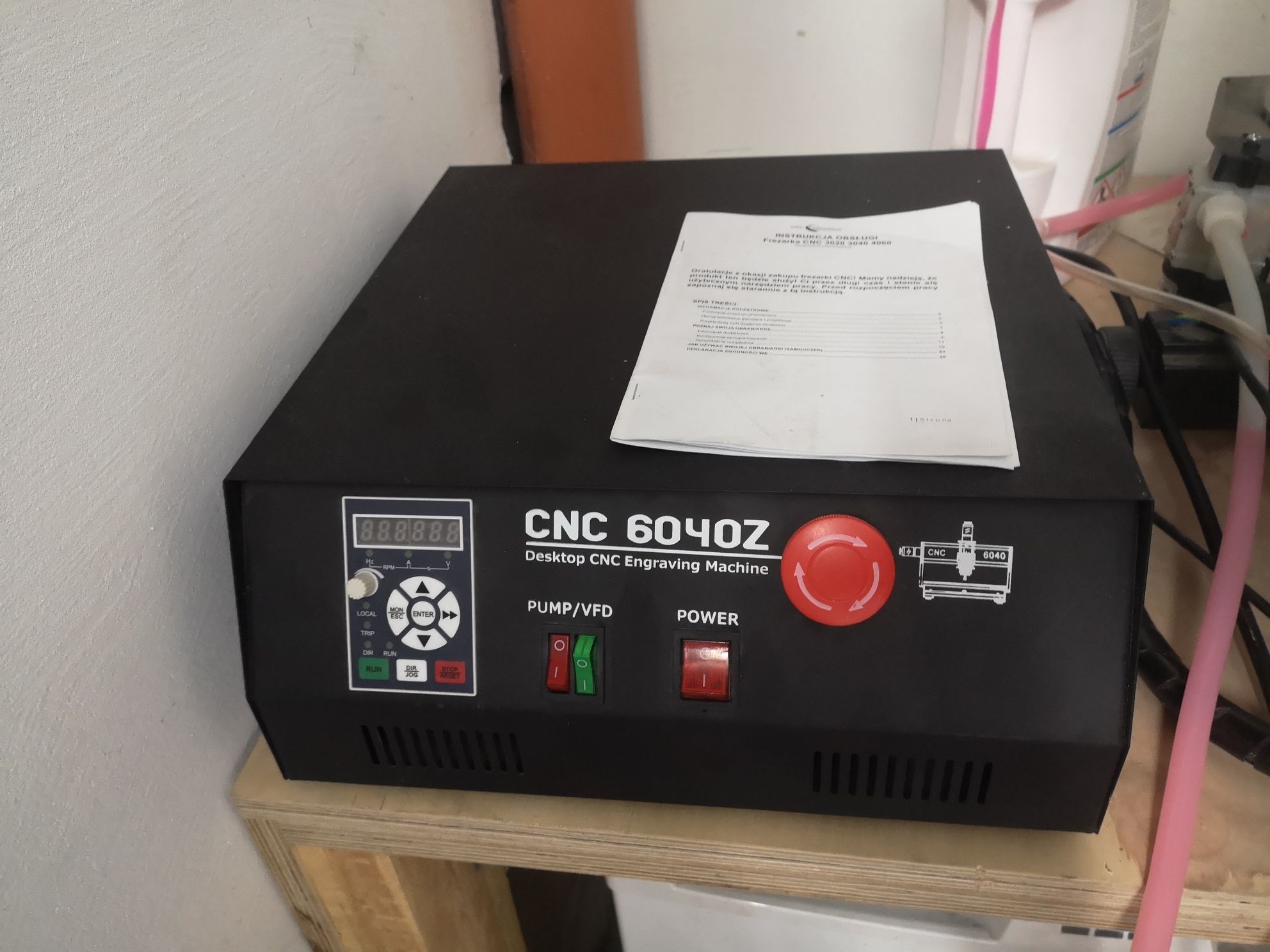 CNC 6040Z, 2,2kW, USB, 4D, system wodny, sonda FV