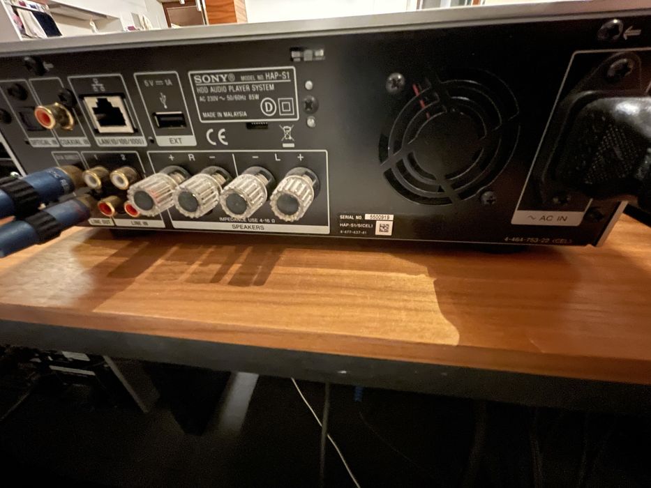 SONY HAP-S1 - odtwarzacz plików/sieciowy ze wzmacniaczem, 500GB HDD