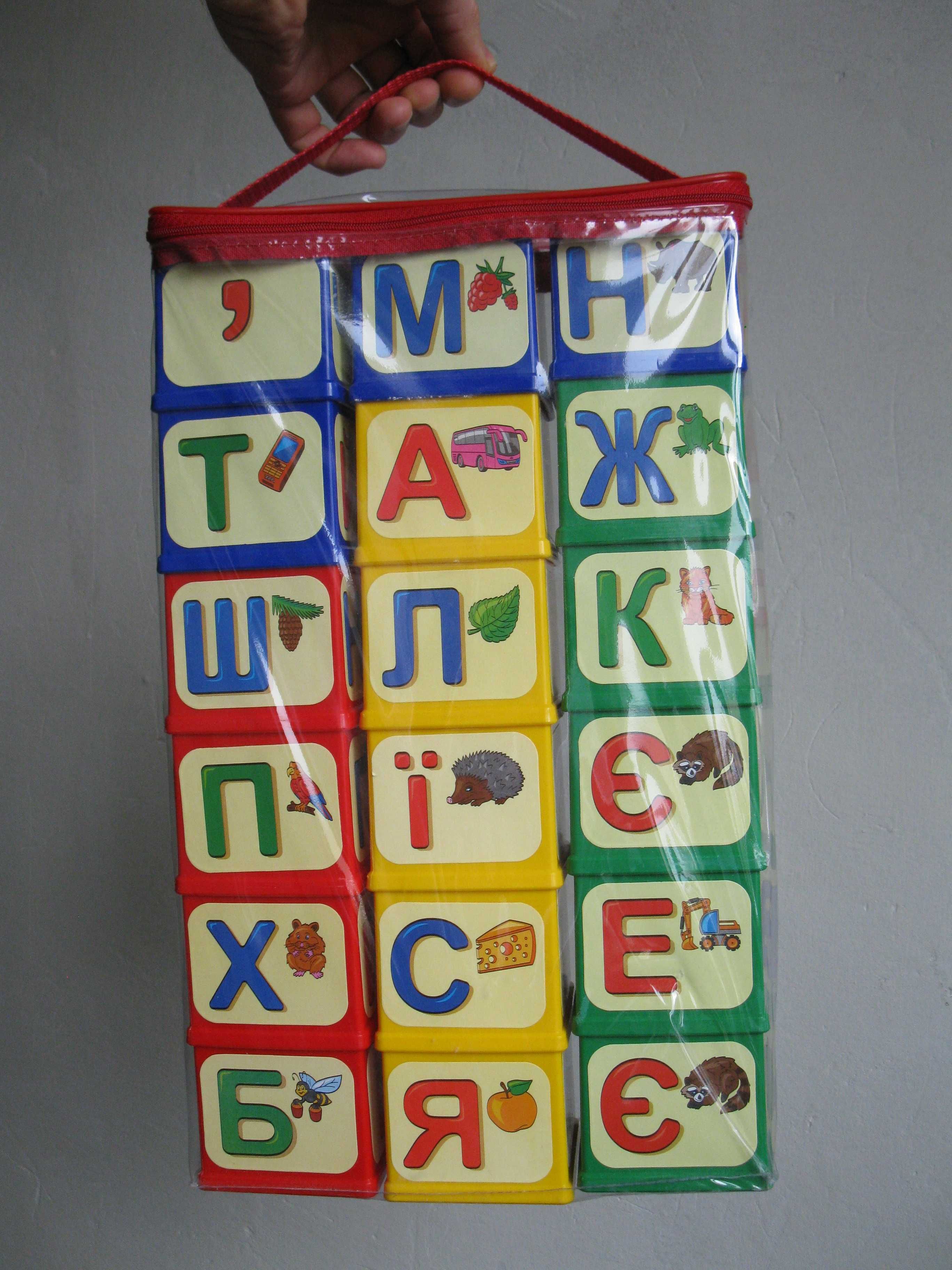 Кубики с буквами детские. Дитячі кубики з літерами Юніка “Абетка”.