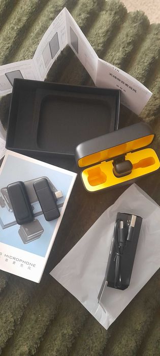 Мікрофони гарнітура для блогерів typeC (петличні з боксом)