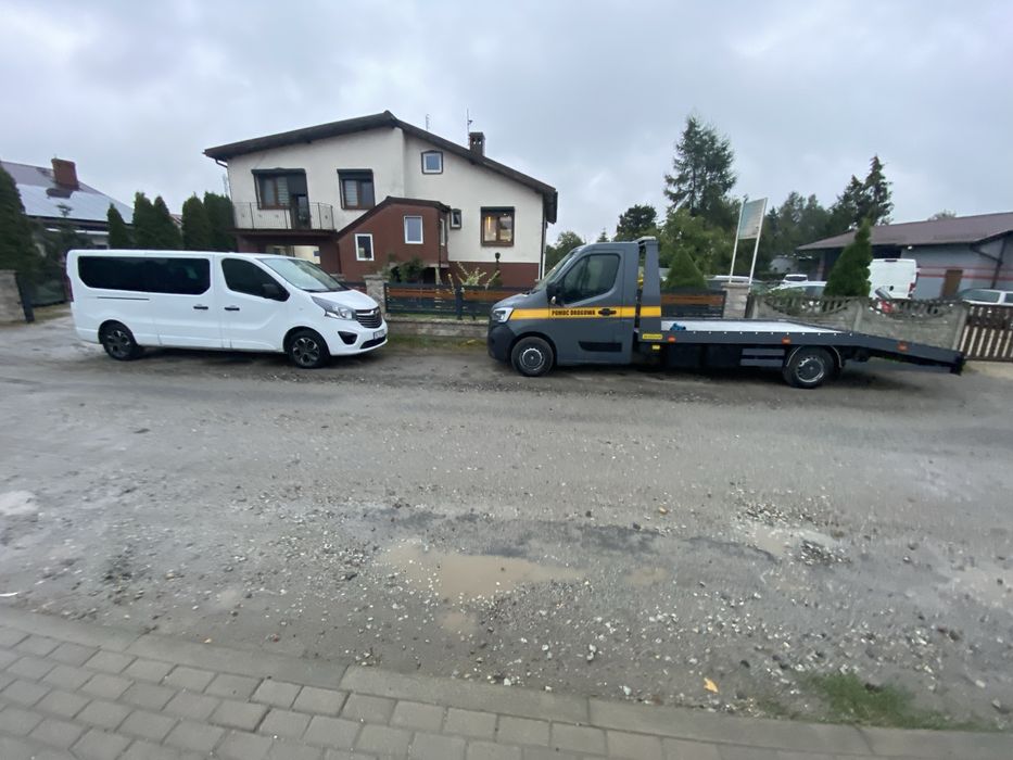 Autolaweta najazd laweta wynajem transport Renault Master
