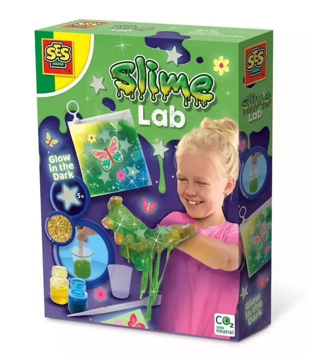 Slime zestaw świecący w ciemności. SES Creative