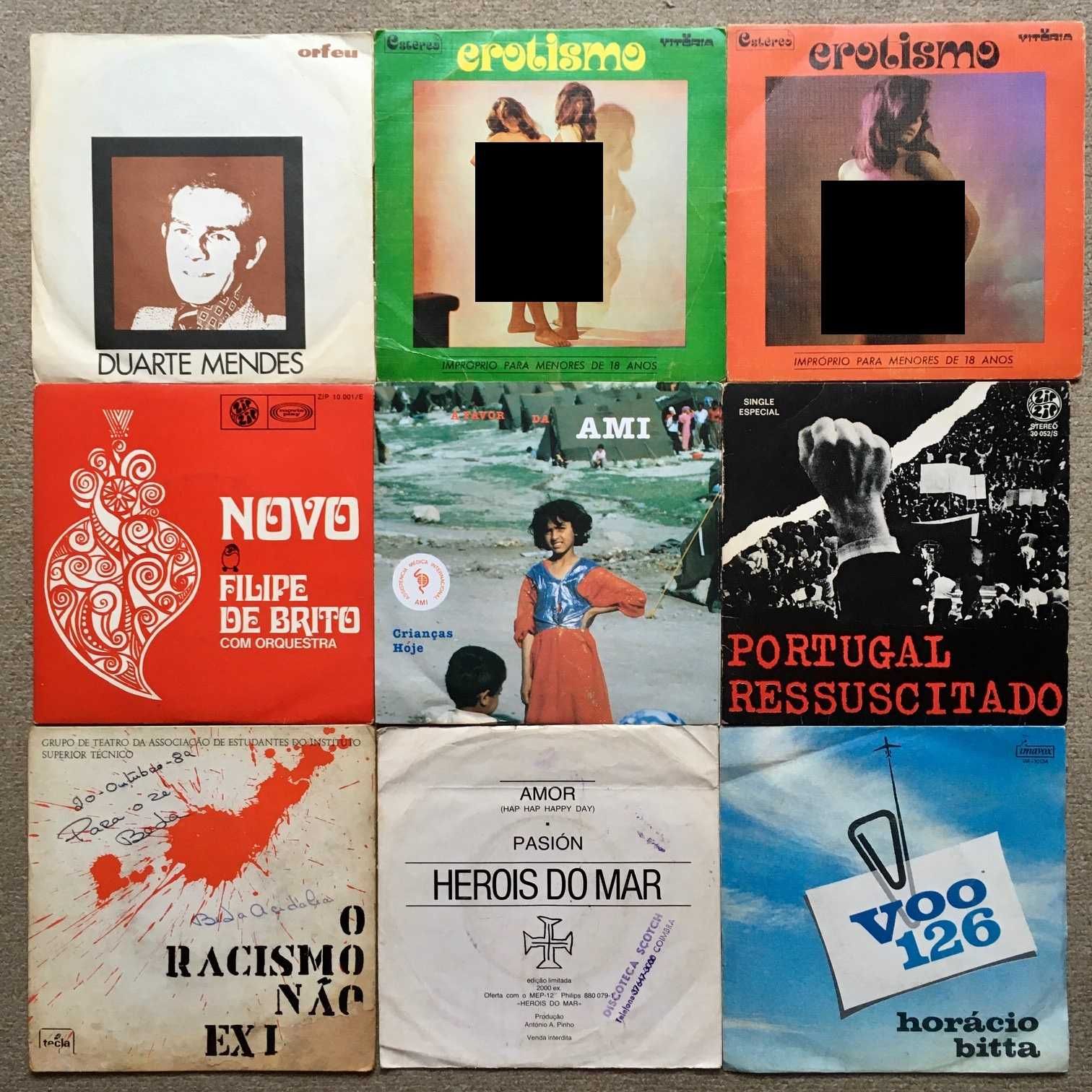 Discos de vinil singles - música portuguesa