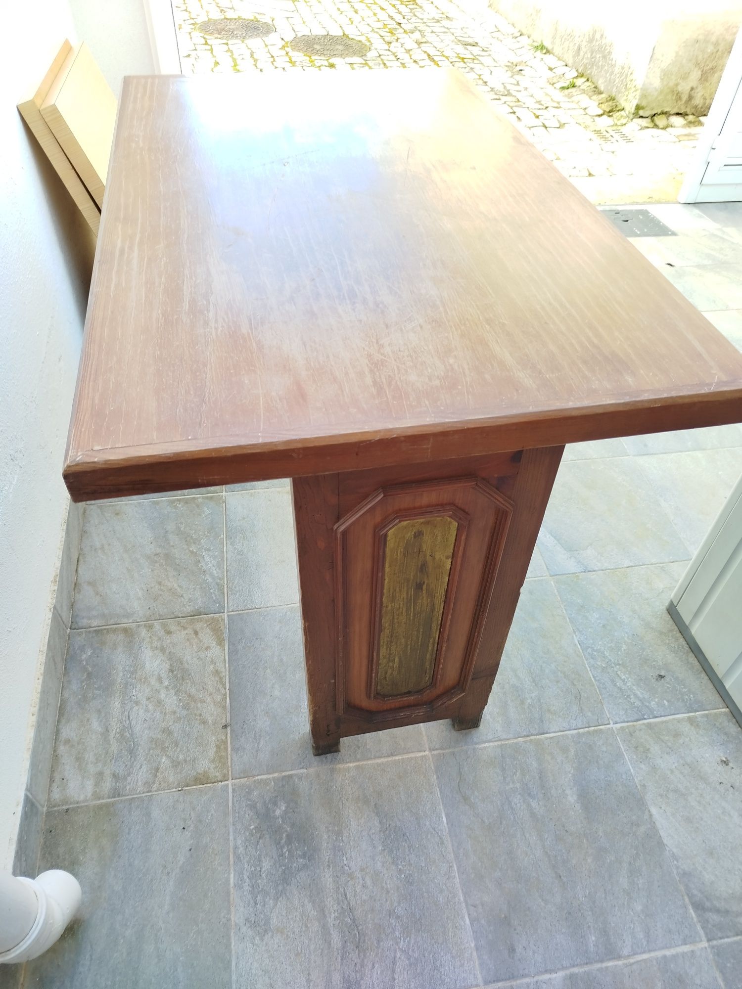 mesas de madeira maciça