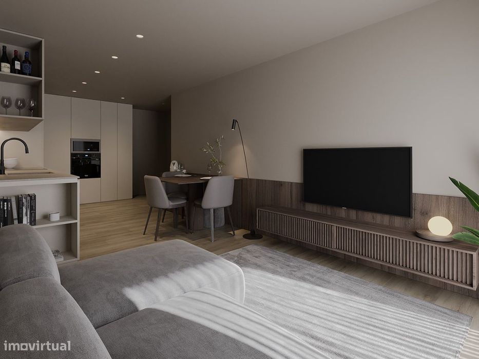 Apartamento T1 com Varanda em Edíficio Emblemático