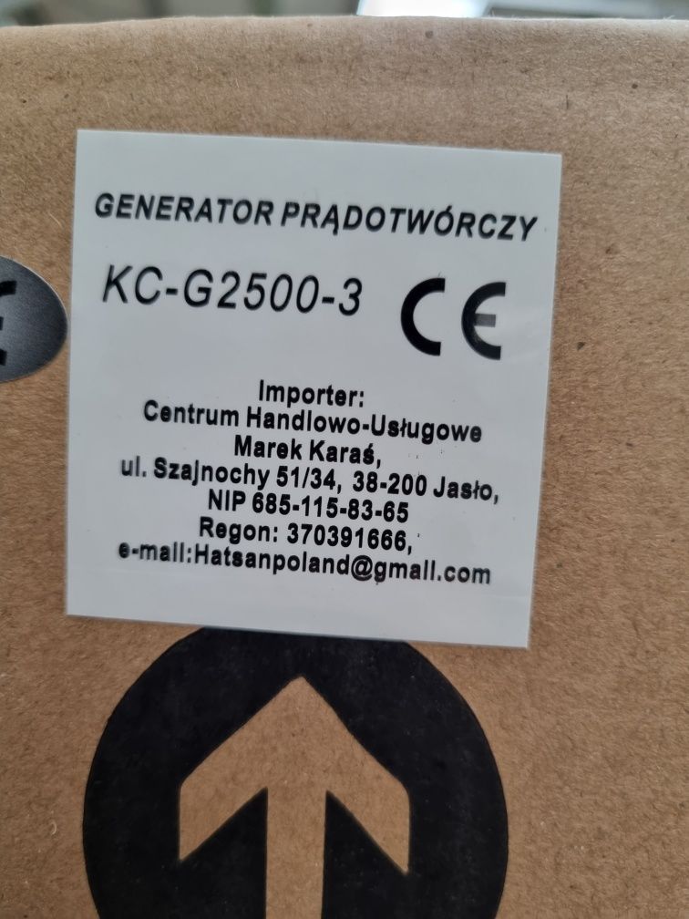 Agregat prądotwórczy VÖGLER tolls Gmbh 1 Phase,3.0 kw