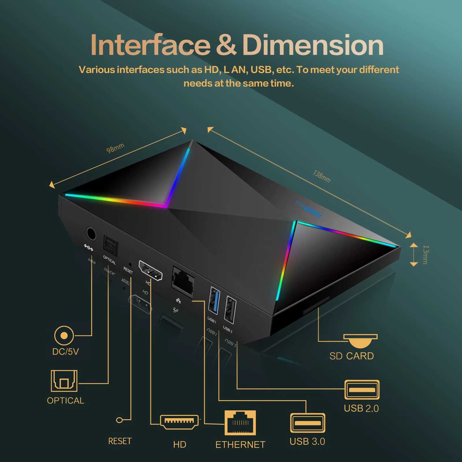 Смарт ТВ приставка R69 Plus 8 ядер 4/32 Гб smart tv box бокс Android