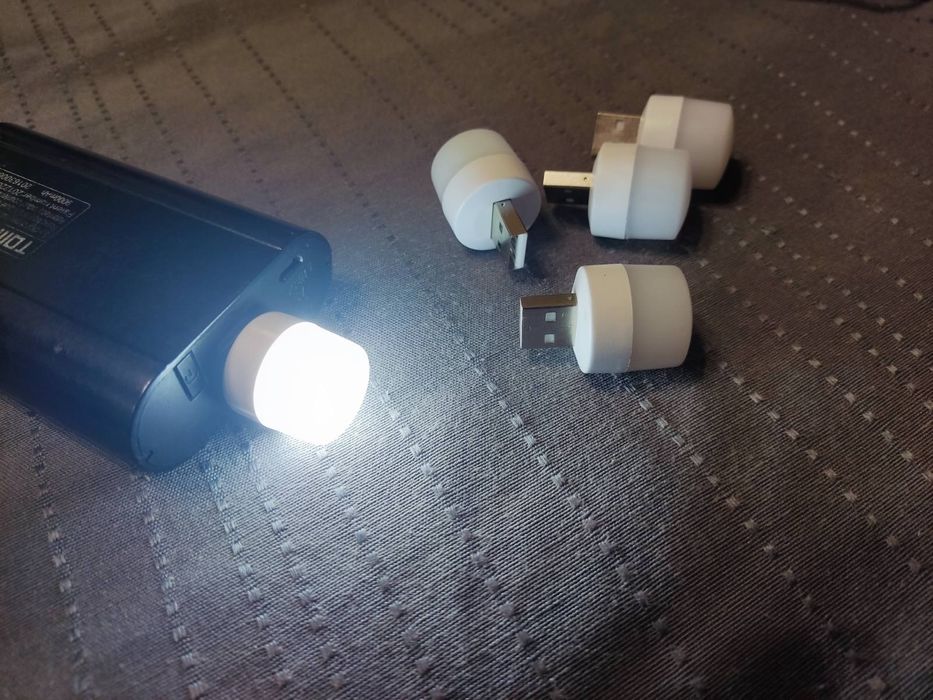 Usb led лампа, лампочка юсб, для повербанк, нічник